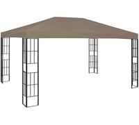 GAZEBO DA GIARDINO VIDAXL 4x3 m Grigio Talpa - 312258