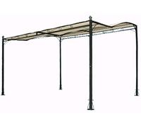 531857 - Pergola patio gazebo in acciaio appoggio a parete 300x250cm