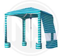 GAZEBO DA SPIAGGIA AZZURRO PAPILLON CM. 173X173