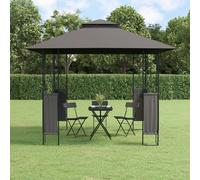 vidaXL Gazebo con Tetto Antracite 300x300x270 cm Acciaio