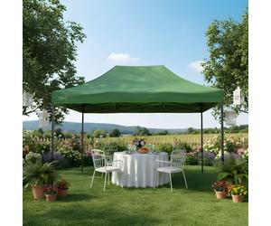 Gazebo Estensibile Maiori 3x4,5 metri Colore Verde