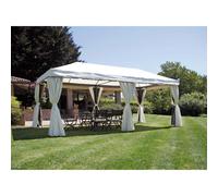 Gazebo Nebraska In Alluminio 3x6 mt - Ecru' - Antracite Greenwood