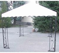 GAZEBO IN FERRO BATTUTO BACCO MT.3X3 GAZEBI ARREDO GIARDINO ESTERNO