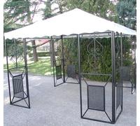 GAZEBO IN FERRO BATTUTO FRIENDLY MT.3X3 ARREDO GIARDINO ARREDAMENTO ESTERNO