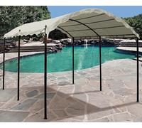 Papillon - Gazebo In Acciaio Verniciato Grigio Antracite 300X400 Cm Per Auto Aveiro