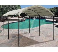 GAZEBO IN METALLO AVEIRO TUNNEL CAR PER AUTO MT.3X4 GAZEBI ARREDO GIARDINO