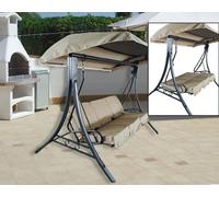 GAZEBO LETTO DONDOLO ECRU' MULTIFUNZIONE PRENDISOLE FERRO ARREDO GIAR M. VENEZIA