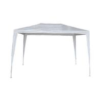 Gazebo Macon acciaio verniciato telo in polietilene bianco per giardino esterno
