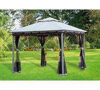 Gazebo per arredo giardino mod. Smeralda struttura acciaio Cm 300x300x270 Smeralda