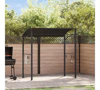 vidaXL Gazebo per Barbecue 215x150x220 cm Antracite in Acciaio
