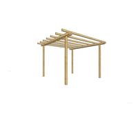 GAZEBO PERGOLA 240X240 LEGNO PINO MASSELLO IMPREGNATO