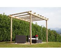 GAZEBO PERGOLA 300X400 LEGNO PINO MASSELLO IMPREGNATO