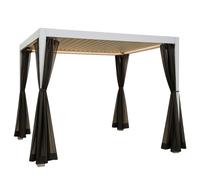 GAZEBO PERGOLA BIOCLIMATICA 3X3 A LAMELLE ORIENTABILI PER GIARDINO