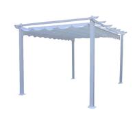 Gazebo pergola da esterno 3x4 mt in alluminio con telo in poliestere Good Summer