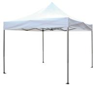 Gazebo pieghevole da esterno 3x3 mt con struttura in alluminio e telo in poliestere Compact