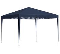 Gazebo Pieghevole Giardino 3X3 Automatico RICHIUDIBILE Fisarmonica Stand Fiera Mercato Mare in Acciaio (SENZA TELI LATERALI, BLU)