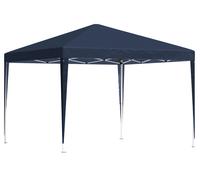 Gazebo Pieghevole Giardino 3X3 Automatico RICHIUDIBILE Fisarmonica Stand Fiera Mercato Mare in Acciaio (SENZA TELI LATERALI, BLU)