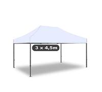 Gazebo pieghevole impermeabile in alluminio 3x4,5m Bianco - Mod. Magnum (Cod.:4358)