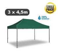 Gazebo pieghevole impermeabile in alluminio 3x4,5m Verde - EXPO - Smile Price -