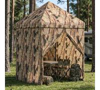Gazebo Pop-up con 4 Pareti 3 x 3 m Mimetico Foresta