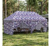 Gazebo Pop-up con 4 Pareti 3 x 6 m Blu Cacciatore