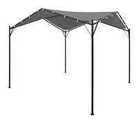 Gazebo pop-up per barbecue, gazebo da giardino, antracite, 4 x 4 m, per terrazza, piscina, esposizione