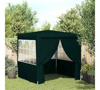 vidaXL Gazebo Professionale con Pareti 2x2 m Verde 90 g/m²