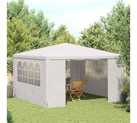 vidaXL Gazebo Professionale con Pareti 4x4 m Bianco 90 g/m²
