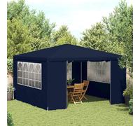 Gazebo Professionale con Pareti 4x4 m Blu 90 g/m²