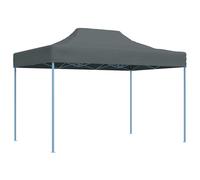 vidaXL Gazebo Professionale Pieghevole 3x4m in Acciaio Antracite