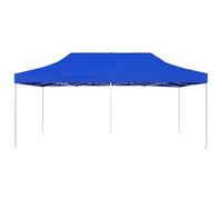 Gazebo Professionale Pieghevole Alluminio 6x3 m Blu