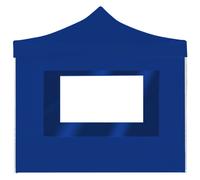 Gazebo Professionale Pieghevole Alluminio con Pareti 2x2m Blu