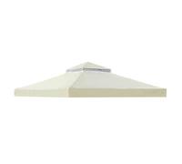 Gazebo Replacement Cover 10x10ft | 300D Polyester & PA Coating, 118in X 118in | Double Layer Top With Vent, Thickened Waterproof | UV & Weather Resistant Canopy For Garden, Patio