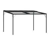 Gazebo Rettangolare Antracite 396x294x246 cm Alluminio Acciaio