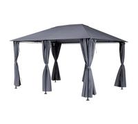 Gazebo rettangolare in ardesia "Santorini" 4x3m in acciaio trattato con polveri epossidiche