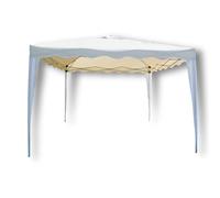 Gazebo richiudibile con tessuto oxford bianco 3x3 mt