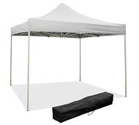 Gazebo richiudibile pieghevole 3 X 3 Bianco ricoperto in PVC impermeabile