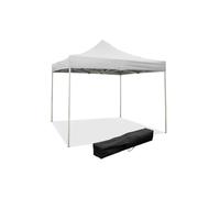 Gazebo richiudibile pieghevole 2 X 2 Bianco ricoperto in PVC impermeabile