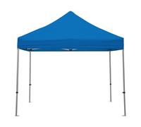 Gazebo richiudibile pieghevole Struttura in Alluminio 3 x 3 altezza totale 3 mt tessuto in Poliestere x L'esterno altezza regolabile in 5 livelli. colore Blu blu