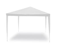 Gazebo Struttura in Acciaio Tessuto Bianco 3x3 metri
