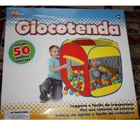 GAZEBO TENDA CON 50 PALLINE COLORATE TENDINA PISCINA - KIDZ CORNER