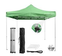 Gazebo Top 3x3m Pieghevole A Fisarmonica, Per Eventi All'aperto E Mercati