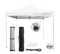 Gazebo Top 3x3m Pieghevole A Fisarmonica, Per Eventi All'aperto E Mercati