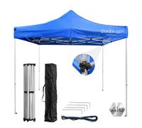 Gazebo Top 3x3m Pieghevole A Fisarmonica, Per Eventi All'aperto E Mercati