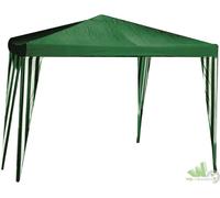 GAZEBO TROPIKANA MT.3X4 300x400 CM BIANCO VERDE TELO POLIESTERE INCASTRO