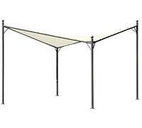 GAZEBO ACCIAIO QUADRATO VELA ACCIAIO TELO ALICANTE 3,5X3,5MT 350x350xHmax280cm