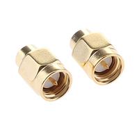 Gazechimp 2 Pezzi SMA Maschio RF Connettore Terminale Coassiale Dummy Load 2w 50ohm Placcato in Oro - Oro 2pcs