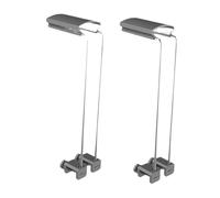 Gazechimp 2 Pezzi Supporto per Lampada da Acquario Accessorio per Illuminazione Gancio per Montaggio Staffa Regolabile con Finitura Elegante in Metallo Adatto, 20x5c2cm