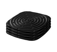 Gazechimp 4 Pezzi di Tappetini per Nidificazione di per Deporre Le Uova, Tappetino per Nido di, Tappetino per Nido Lavabile per da Giardino, Nero