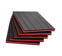 Gazechimp 5 Pezzi Inserti per Cassetta Attrezzi Fogli Schiuma EPE Imbottitura Protettiva Modellabile Protegge Da Urti Adatto per Valigette Attrezzi Custodie Fot, 40 Cm X 33 Cm X 5 Cm